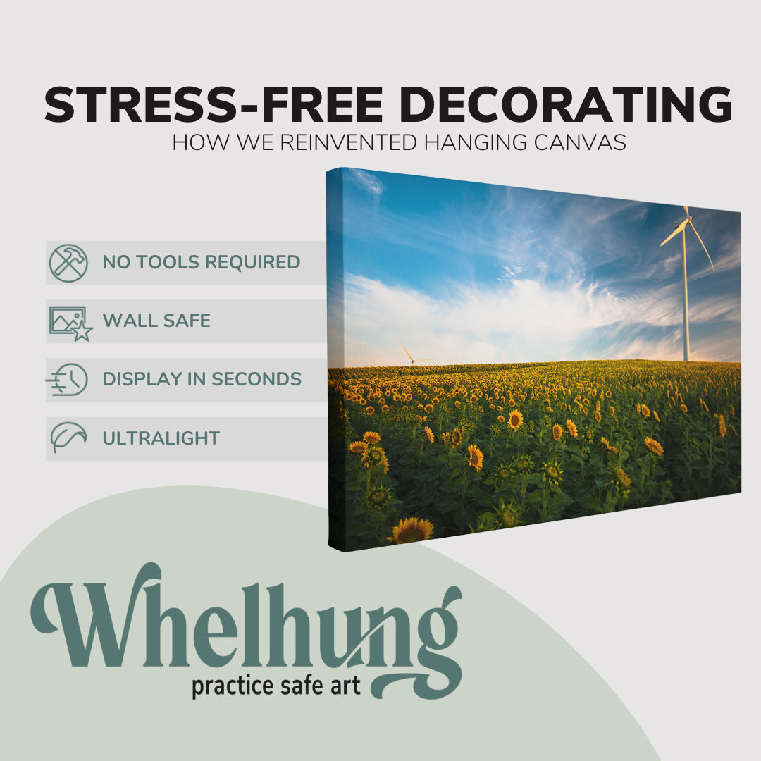 Sunflower Field Photography - Canvas Print Wall Art Décor Whelhung
