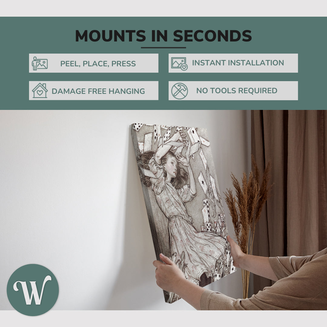 Alice's Adventures in Wonderland (1907) by Lewis Carroll - Canvas Print Wall Art Décor Whelhung