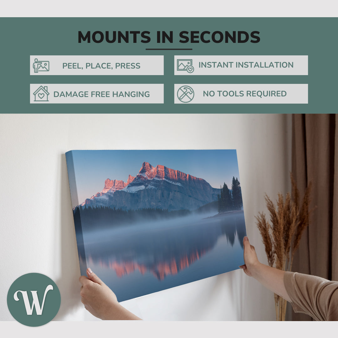 Banff National Park, Alberta Canada Photography - Canvas Print Wall Art Décor Whelhung