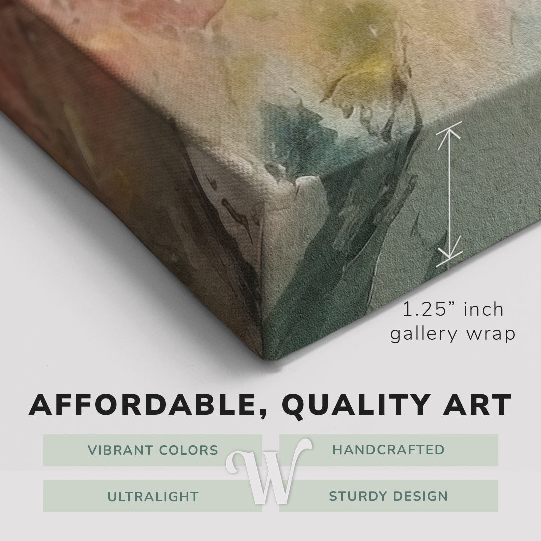 Abstract Renaissance Inspired Oil Painting - Canvas Print Wall Art Décor Whelhung