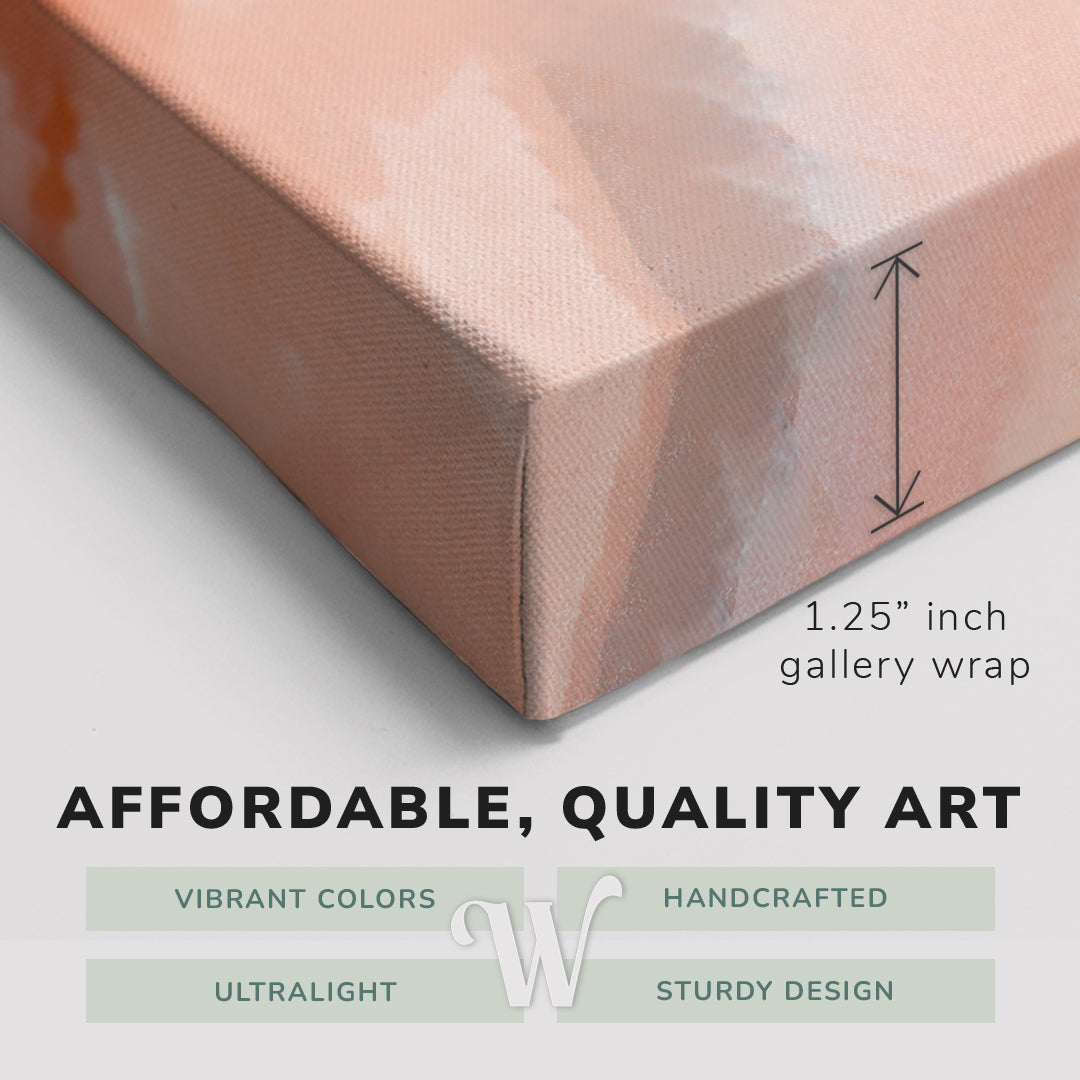 Abstract Bouquet in a Vase Oil Painting - Canvas Print Wall Art Décor Whelhung