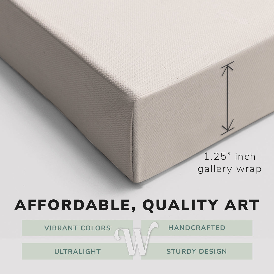 Abstract Neutral Geometric Stack - Canvas Print Wall Art Décor Whelhung