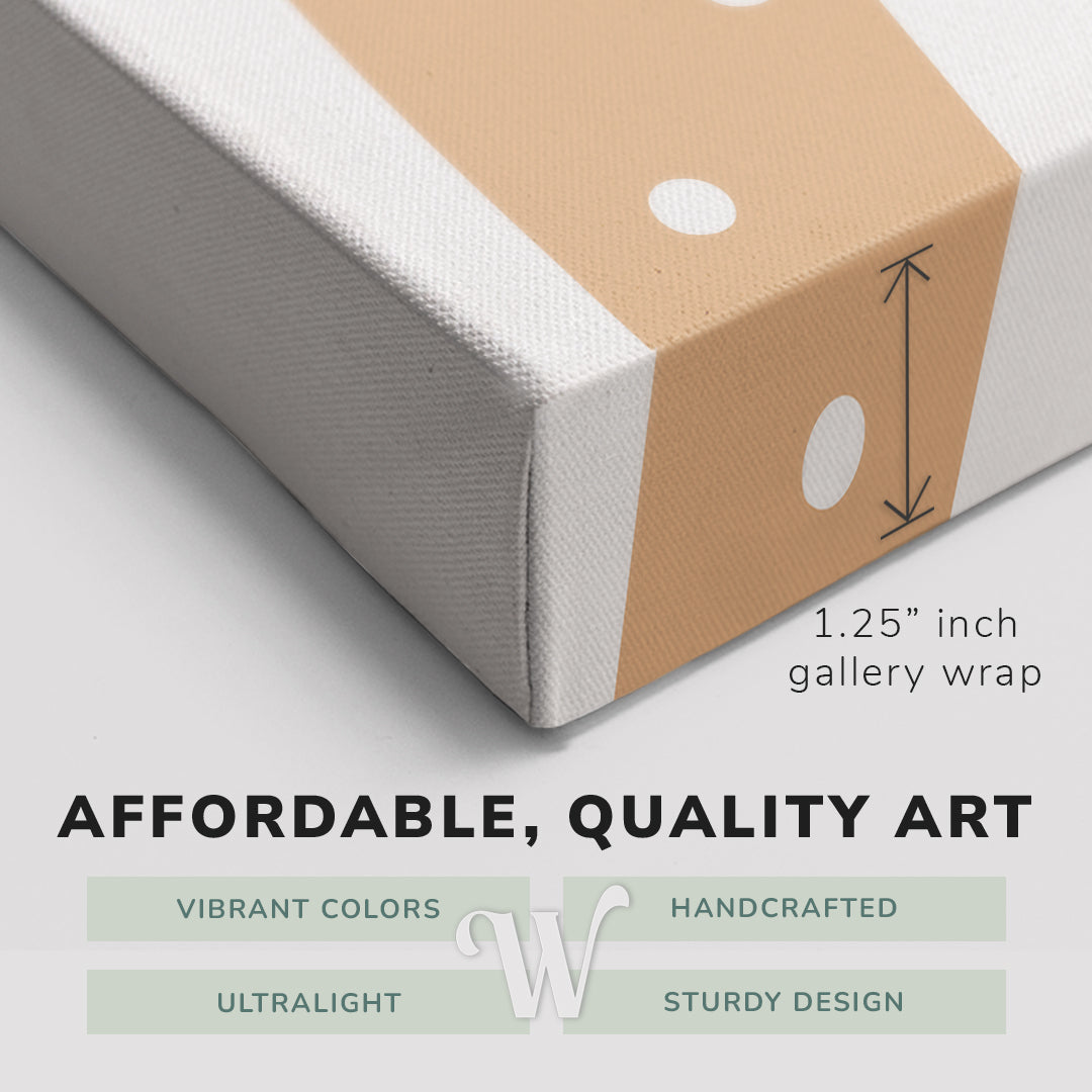 Nursery Boho You Are Loved - Rainbow - Canvas Print Gender Neutral Kids Room Wall Art Décor Whelhung