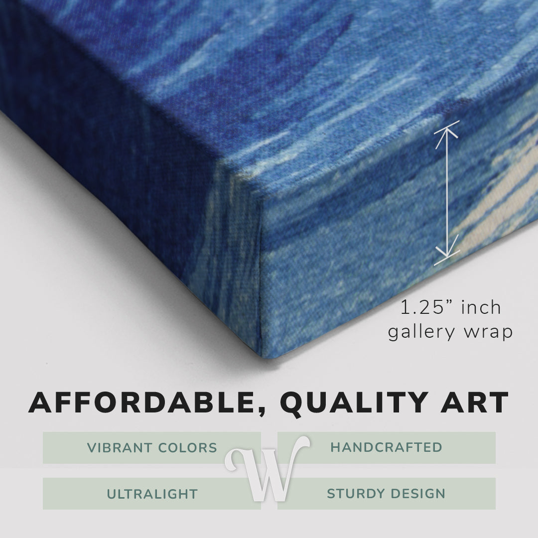 Ocean Waves (1878-1940) vintage Japanese woodcut 3-panel prints by Uehara Konen - Canvas Print Wall Art Décor Whelhung