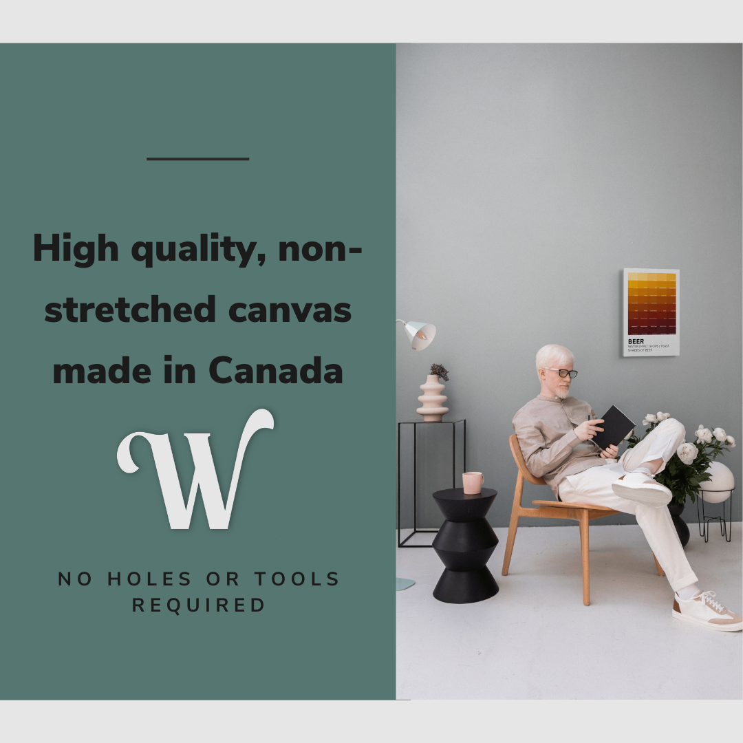 Shades of Beer Color Swatch - Canvas Print Wall Art Décor Whelhung