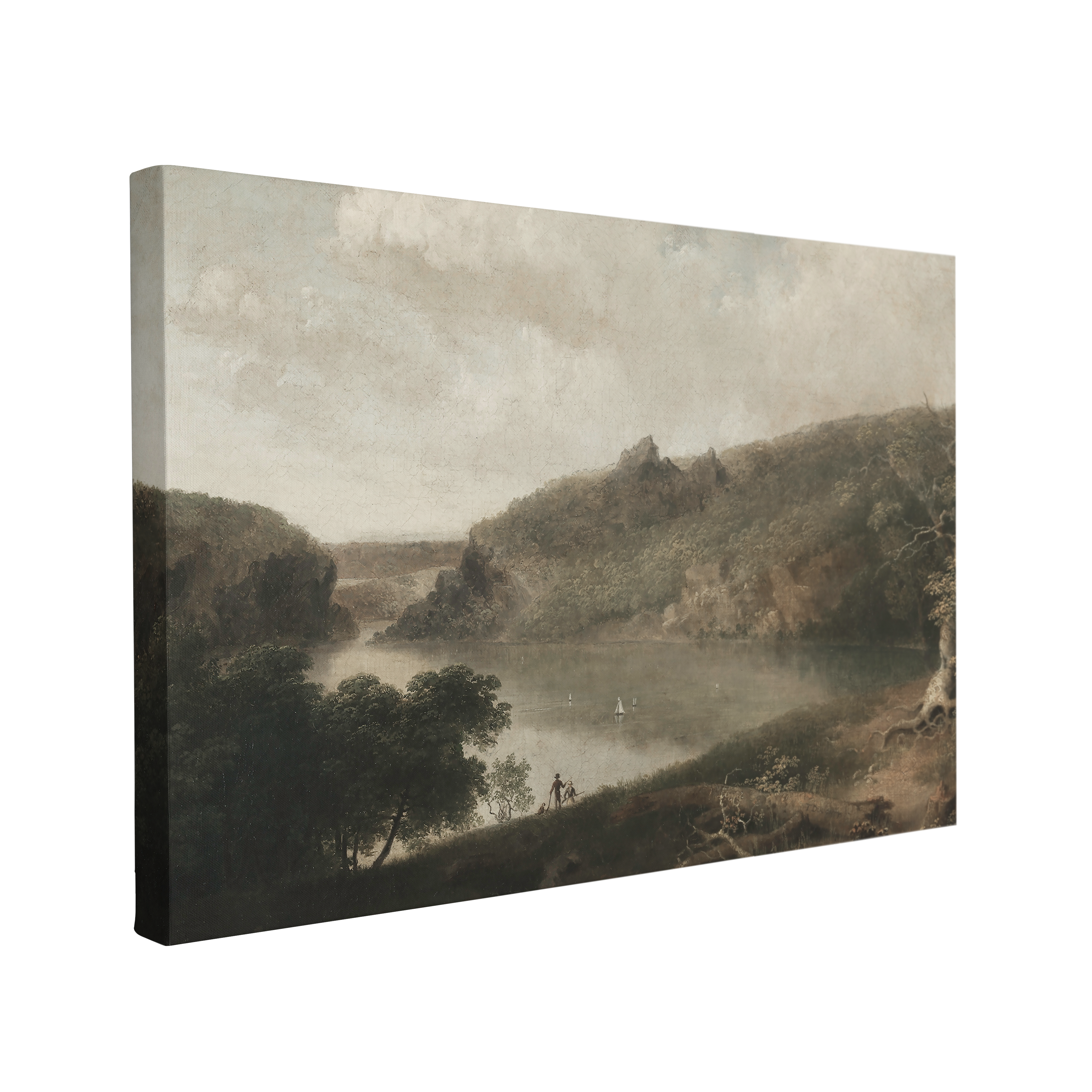 Villerville Beach, Vintage Countryside Lake Landscape Dutch Painting - Canvas Print Wall Art Décor Whelhung