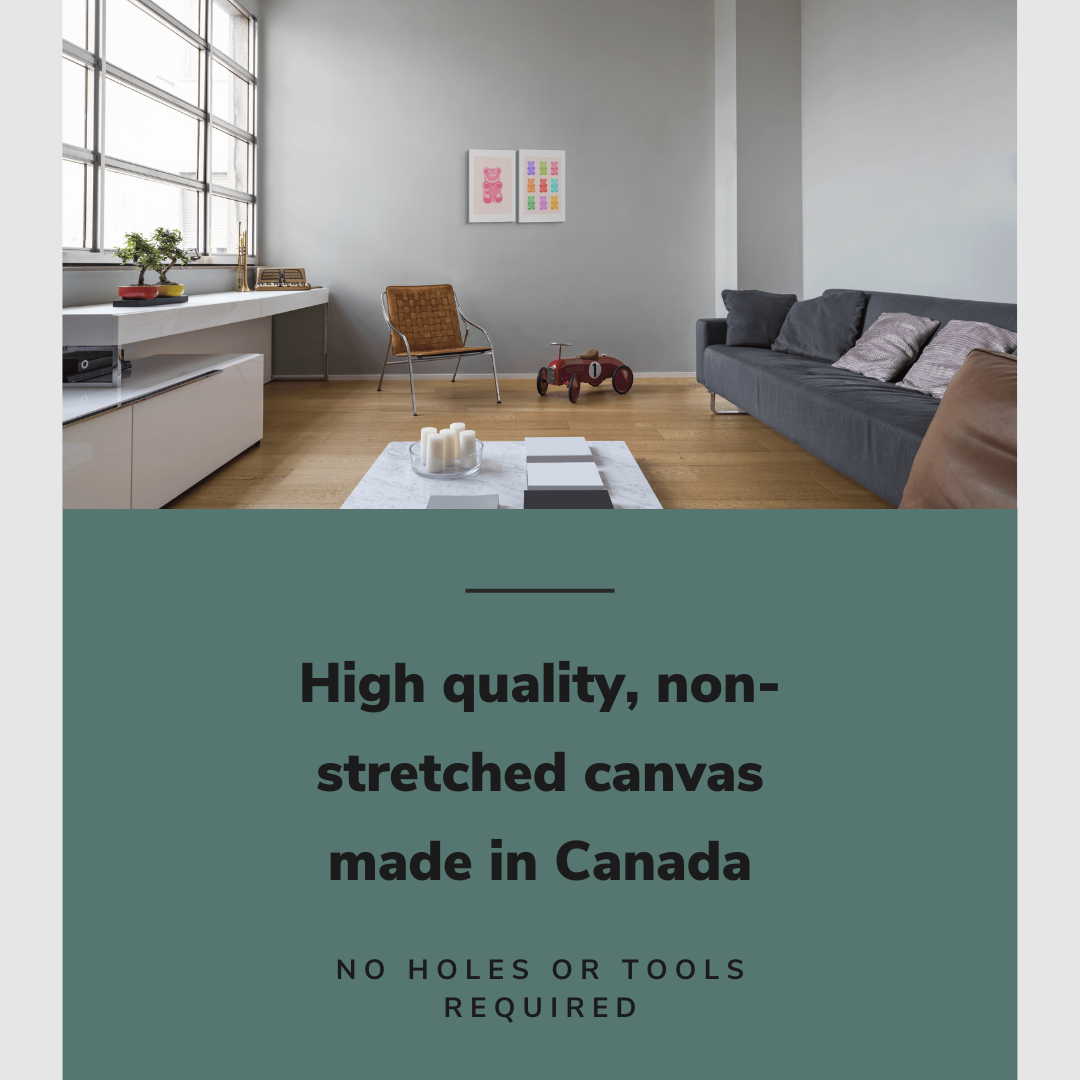 Danish Pastel Gummy Bears Pop Art 2 pack - Canvas Print Wall Art Décor Whelhung