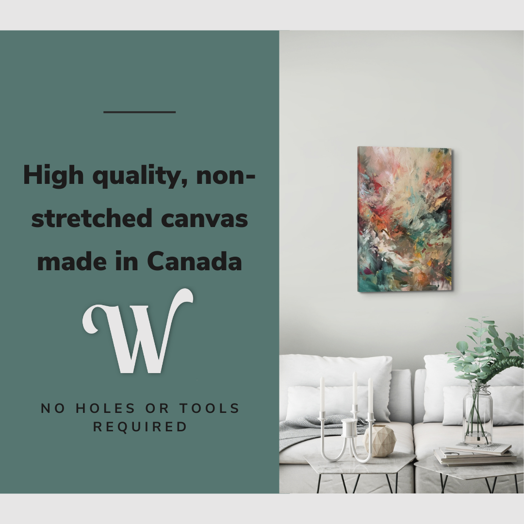 Abstract Renaissance Inspired Oil Painting - Canvas Print Wall Art Décor Whelhung