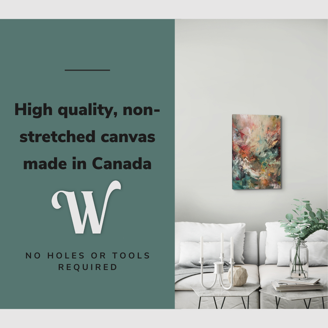 Abstract Renaissance Inspired Oil Painting - Canvas Print Wall Art Décor Whelhung