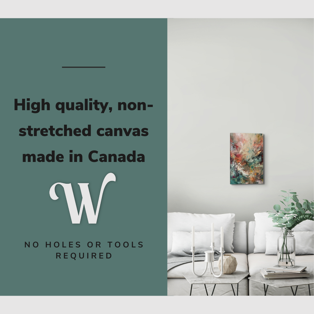 Abstract Renaissance Inspired Oil Painting - Canvas Print Wall Art Décor Whelhung