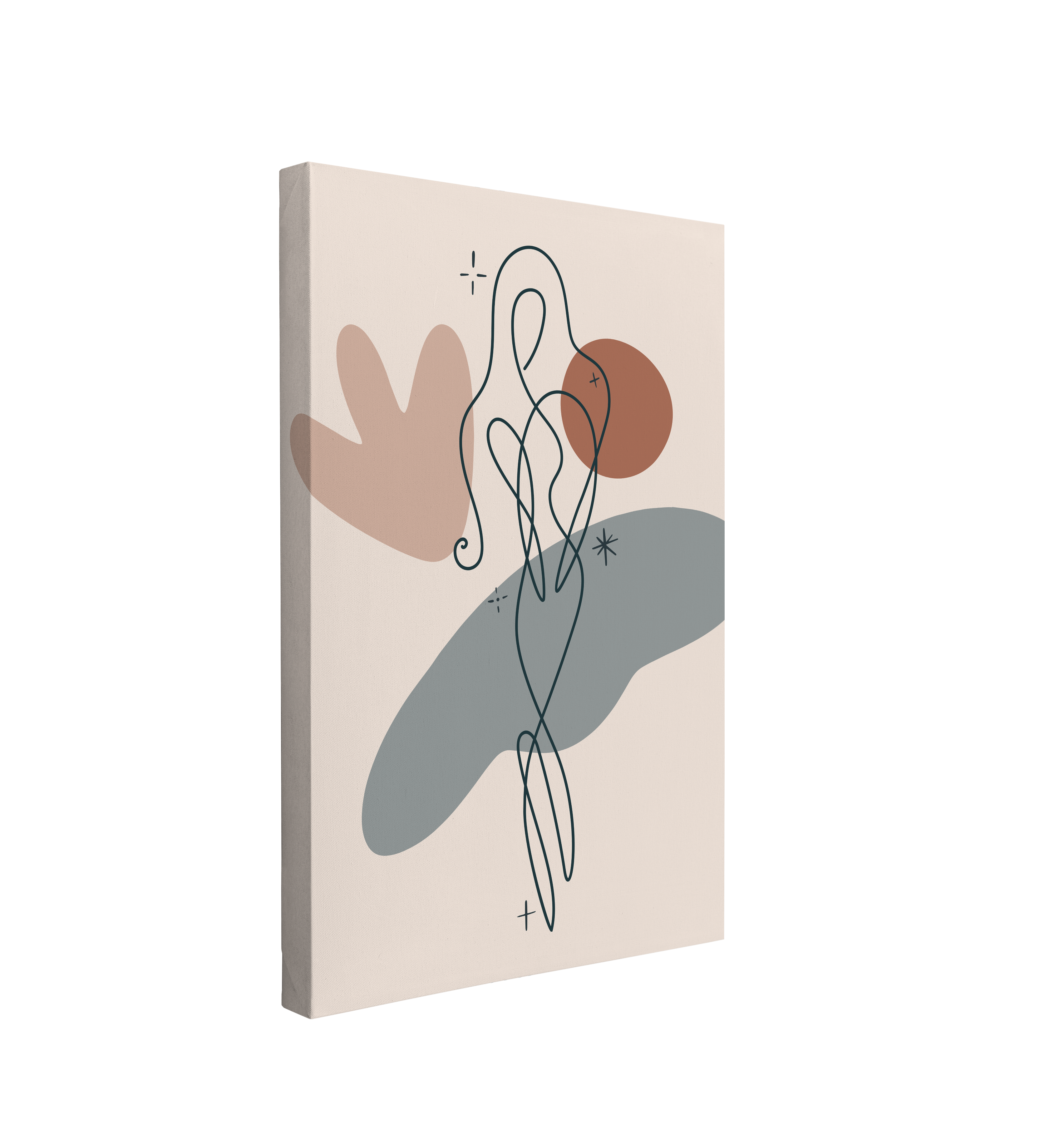 Virgo - Zodiac Astrology Horoscope Star Sign - Abstract Contemporary Modern Minimalist - Crystal Canvas Print Wall Art Décor Whelhung