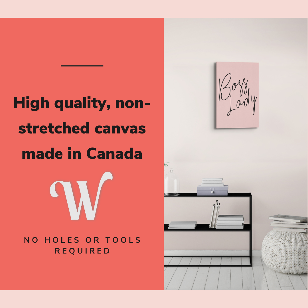 Boss Lady - Girl Boss Crystal Canvas Print Wall Art Décor Whelhung