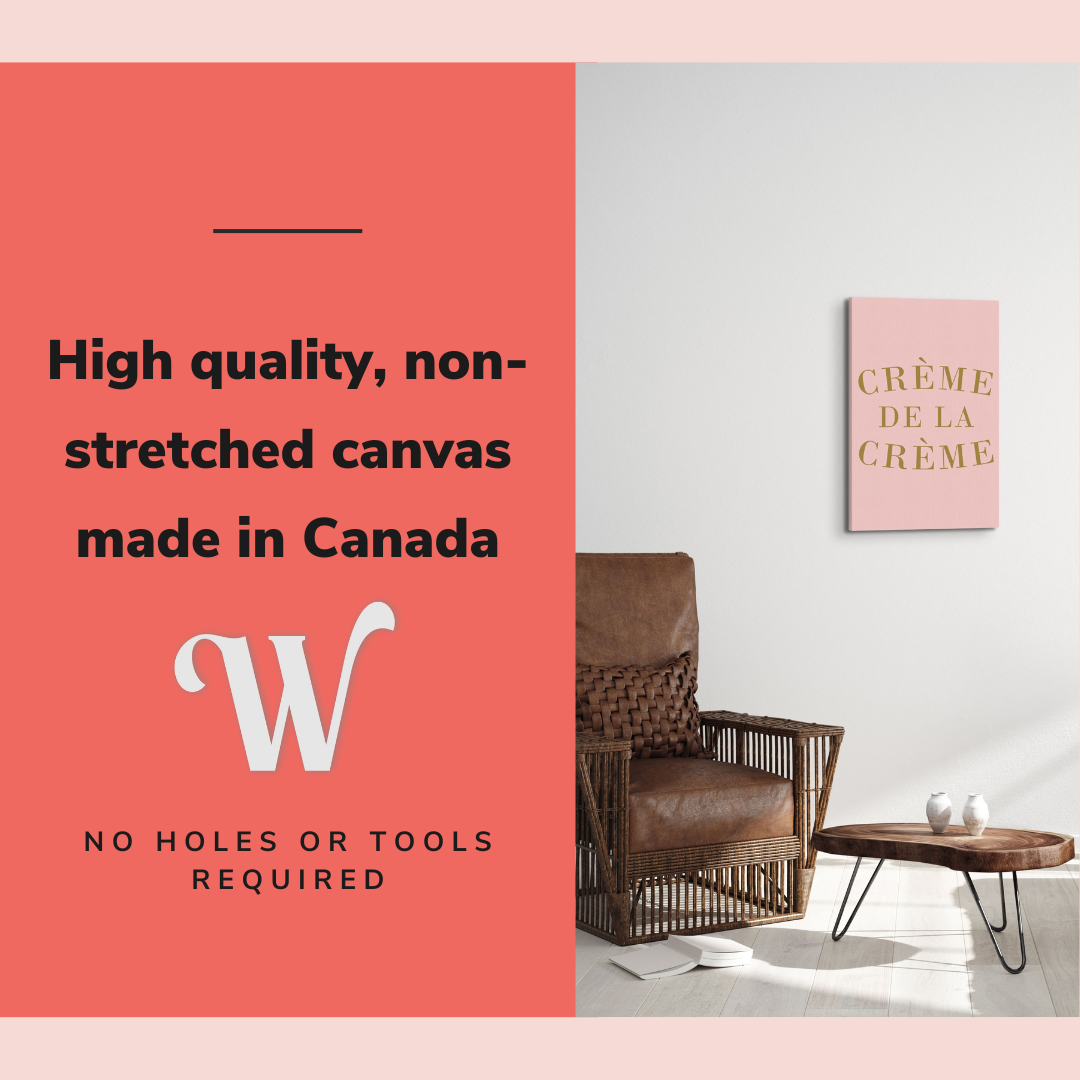 Crème de la Crème - Girl Boss Crystal Canvas Print Wall Art Décor Whelhung