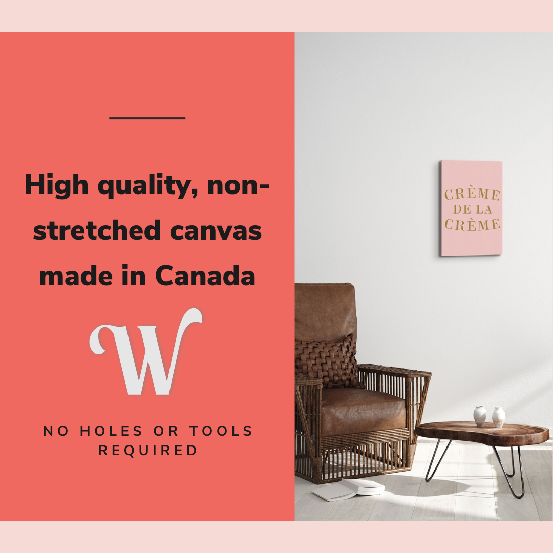 Crème de la Crème - Girl Boss Crystal Canvas Print Wall Art Décor Whelhung