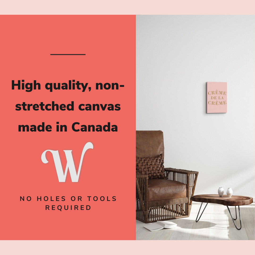 Crème de la Crème - Girl Boss Crystal Canvas Print Wall Art Décor Whelhung