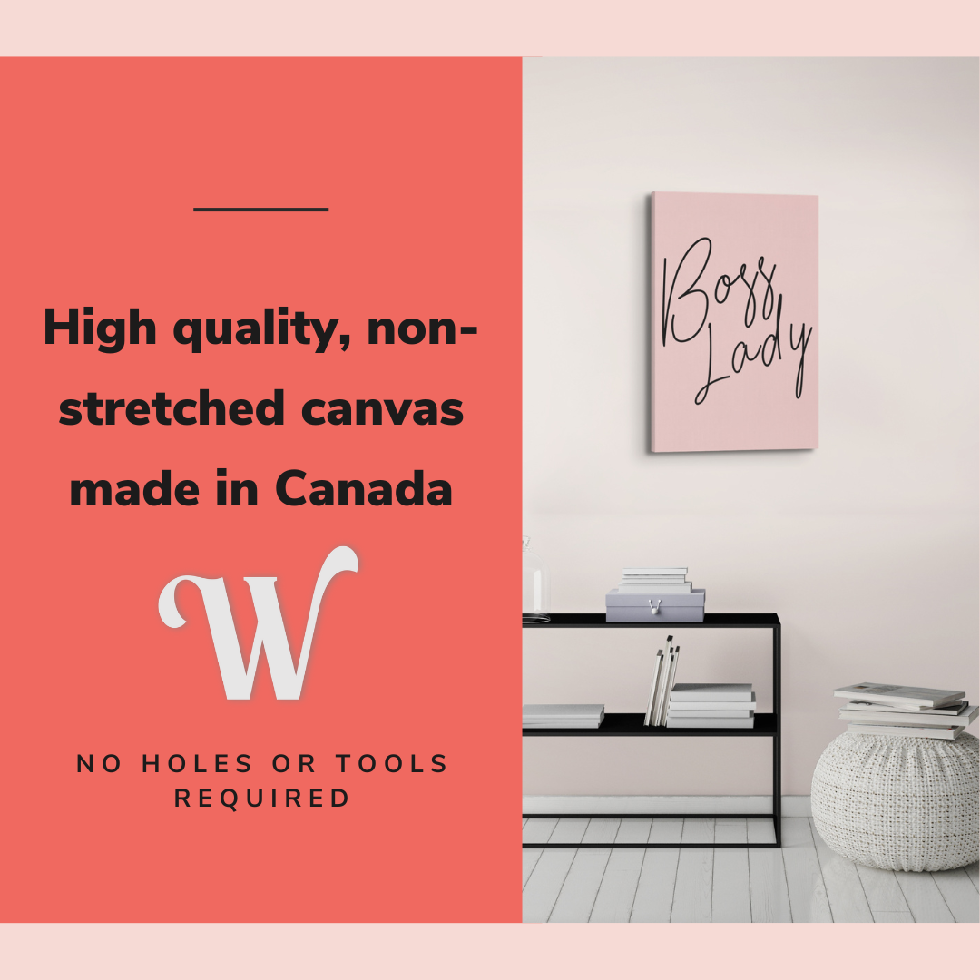 Boss Lady - Girl Boss Crystal Canvas Print Wall Art Décor Whelhung