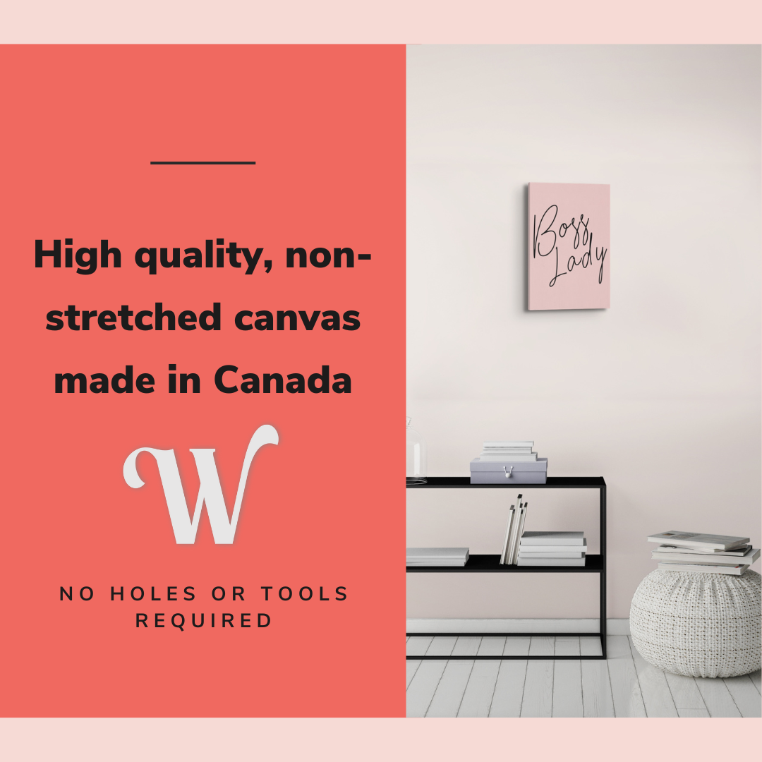 Boss Lady - Girl Boss Crystal Canvas Print Wall Art Décor Whelhung