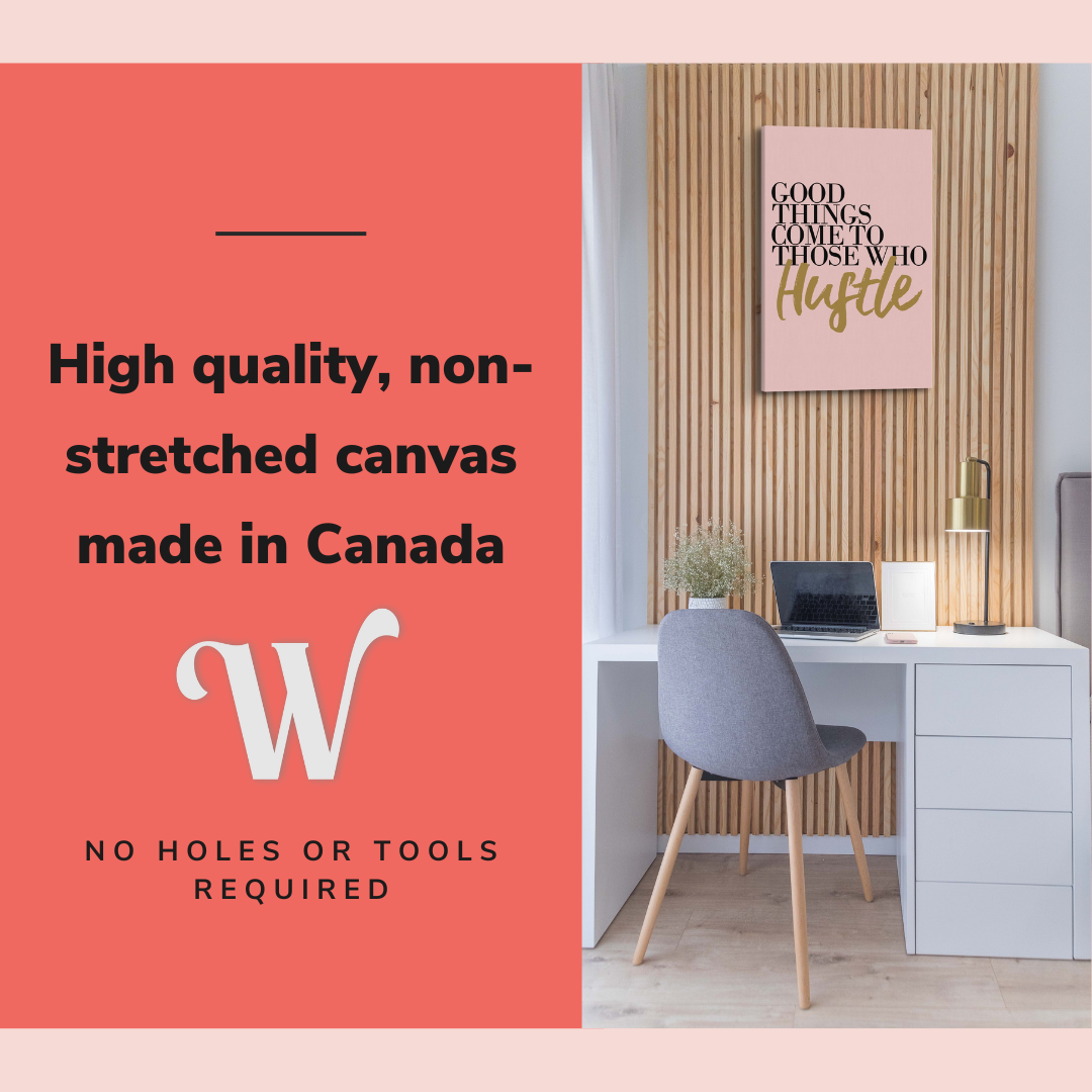 Good Things Come to Those Who Wait - Girl Boss Crystal Canvas Print Wall Art Décor Whelhung