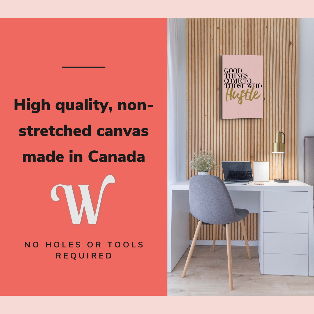 Good Things Come to Those Who Wait - Girl Boss Crystal Canvas Print Wall Art Décor Whelhung