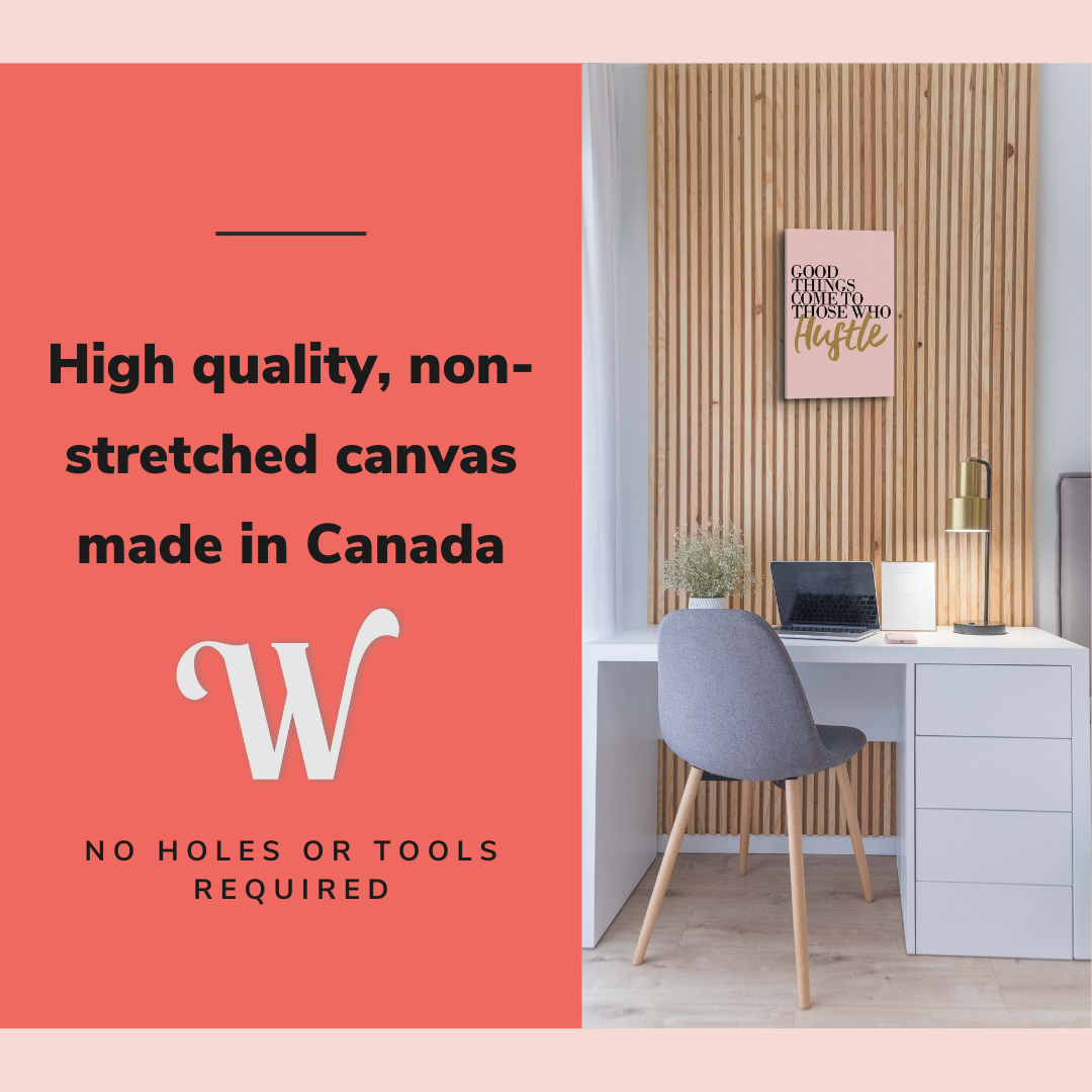 Good Things Come to Those Who Wait - Girl Boss Crystal Canvas Print Wall Art Décor Whelhung