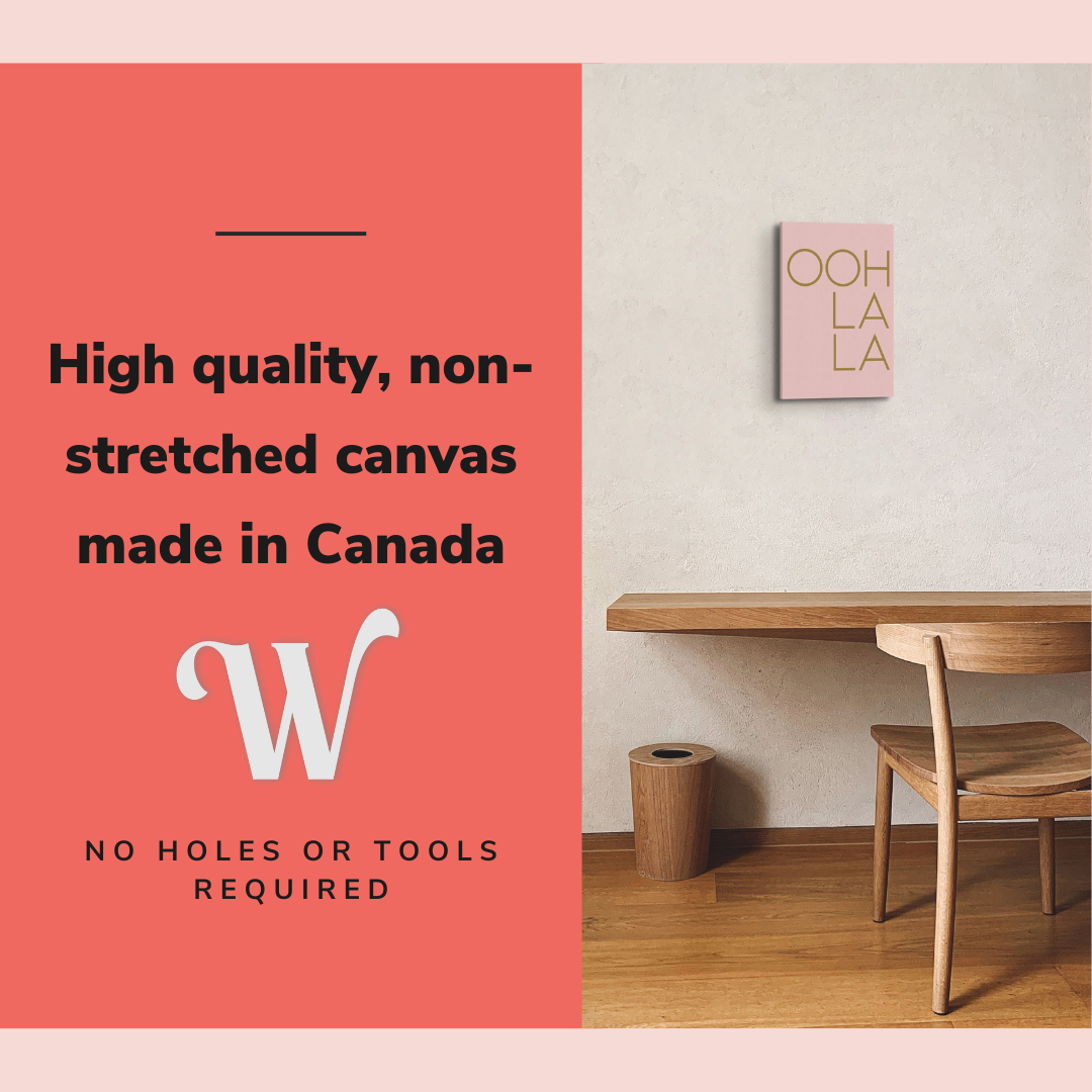 Oh La La - Girl Boss Crystal Canvas Print Wall Art Décor Whelhung