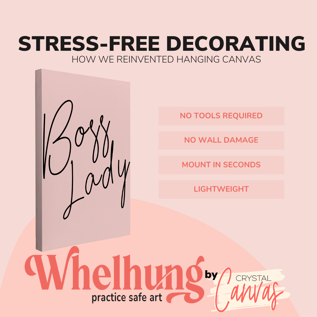 Boss Lady - Girl Boss Crystal Canvas Print Wall Art Décor Whelhung