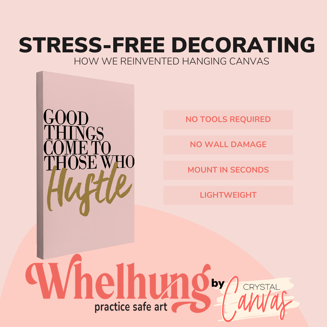 Good Things Come to Those Who Wait - Girl Boss Crystal Canvas Print Wall Art Décor Whelhung