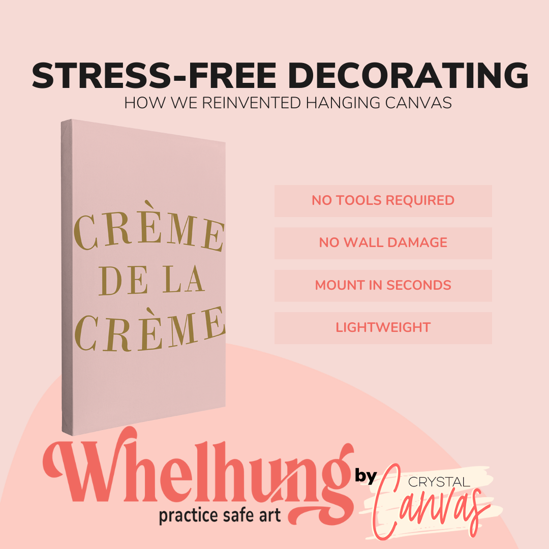Crème de la Crème - Girl Boss Crystal Canvas Print Wall Art Décor Whelhung