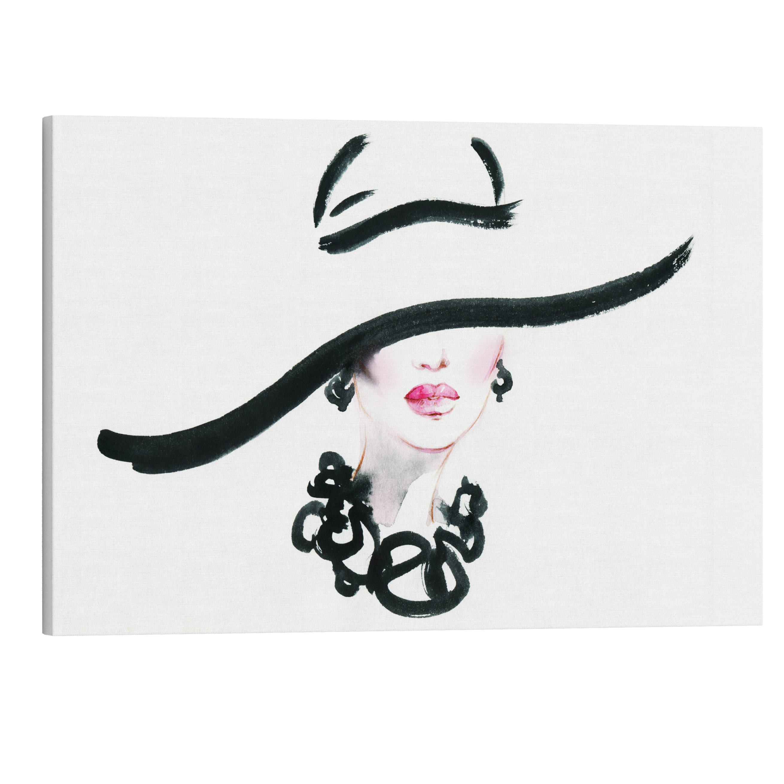 Sunhat - Vogue Fashion - Crystal Canvas Print Wall Art Décor Whelhung