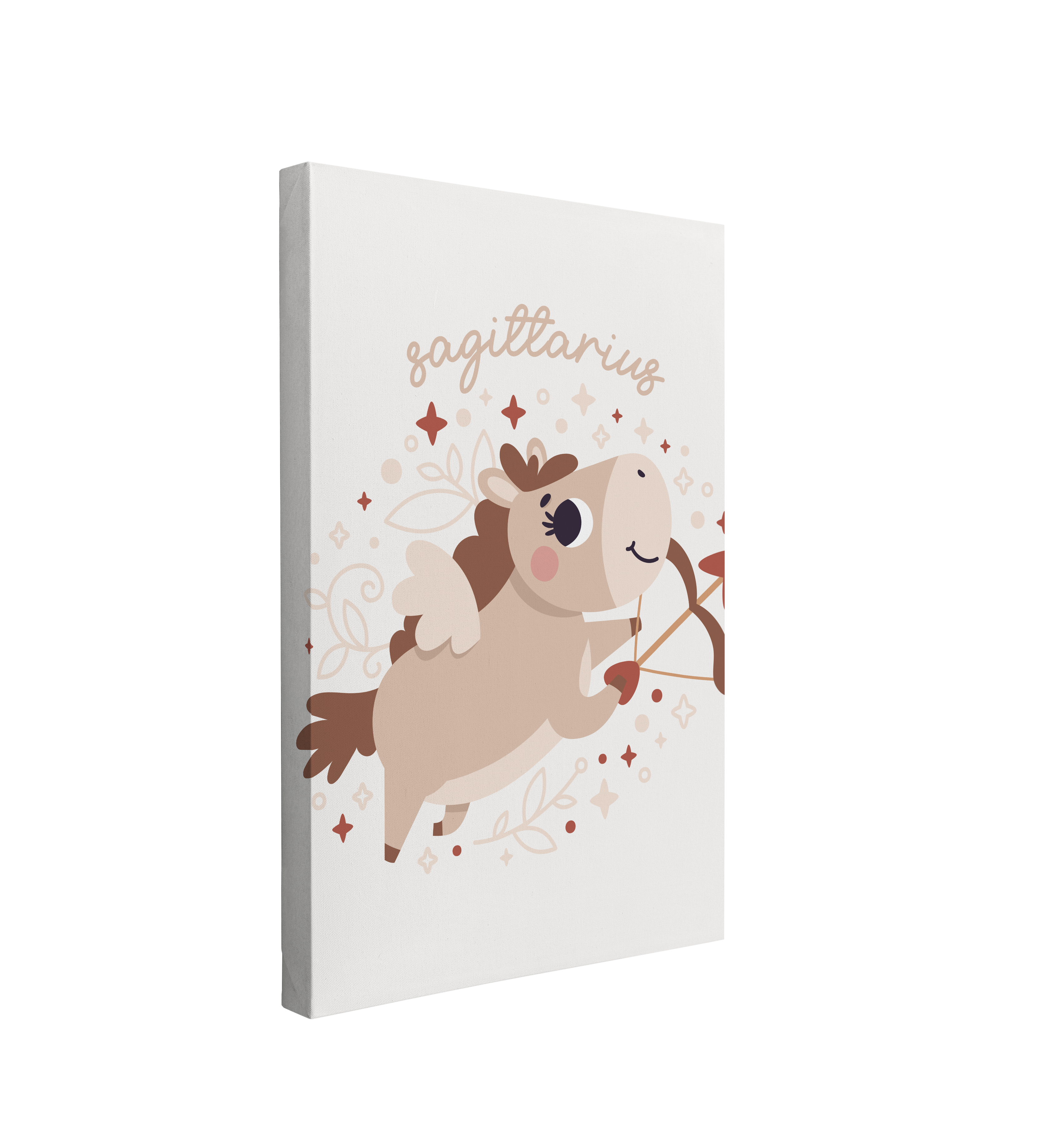 Boho Nursery Sagittarius - Zodiac Astrology Horoscope Star Sign - Canvas Print Wall Art Décor Whelhung