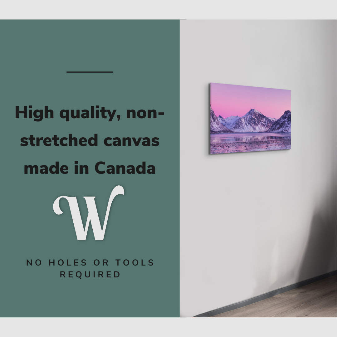 Pastel Norway Northern Lights - Canvas Print Wall Art Décor Whelhung