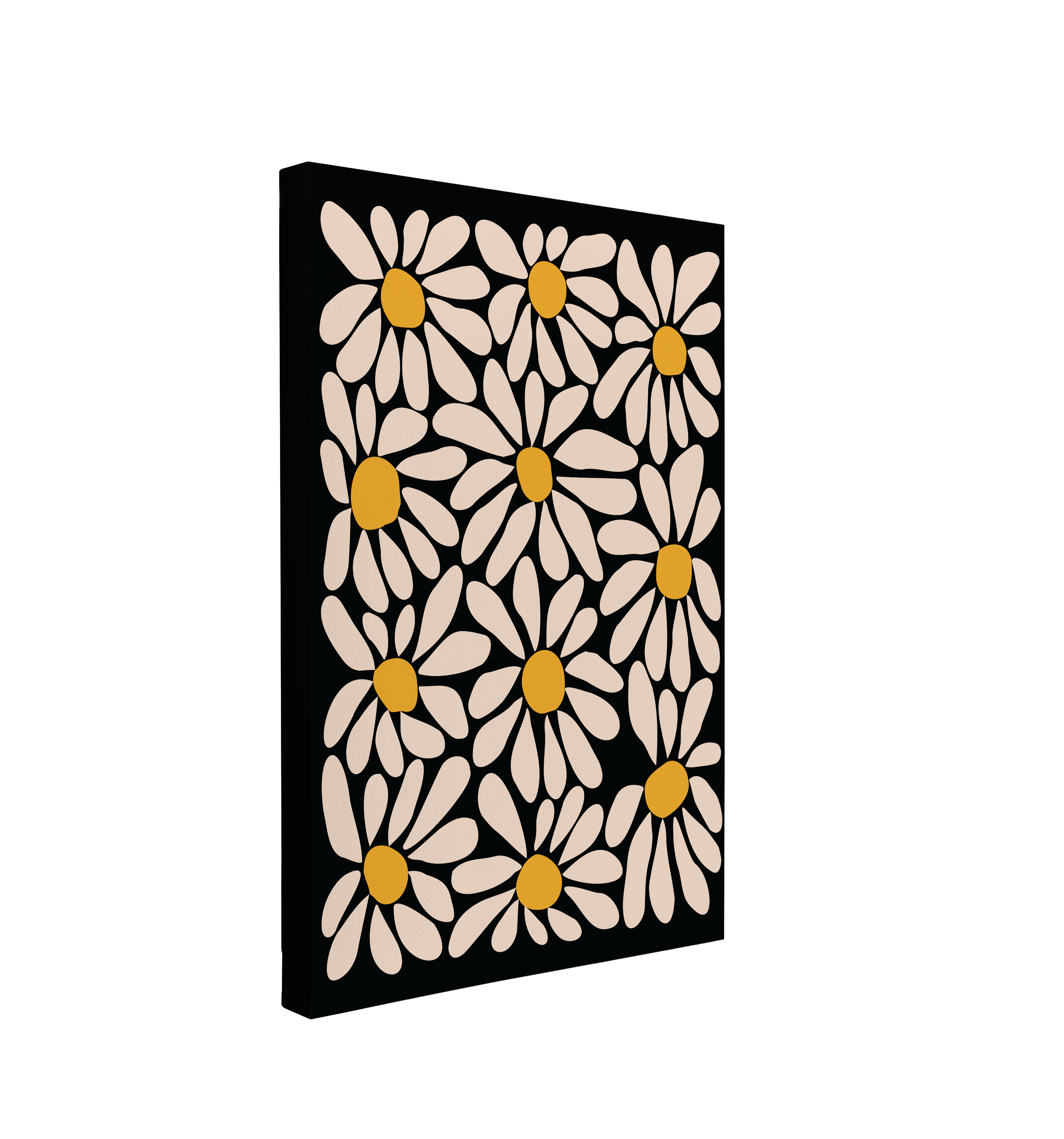 Vintage Daisies - Canvas Print Wall Art Décor Whelhung