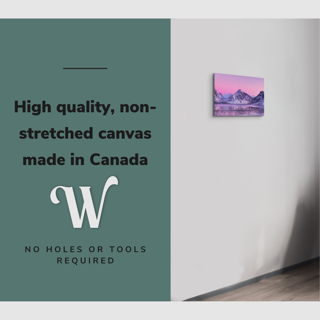 Pastel Norway Northern Lights - Canvas Print Wall Art Décor Whelhung