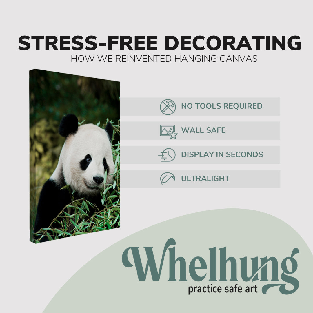 Giant Panda Portrait Photography - Canvas Print Wall Art Décor Whelhung