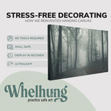 Misty and Moody Pine Forest Photography - Canvas Print Wall Art Décor Whelhung