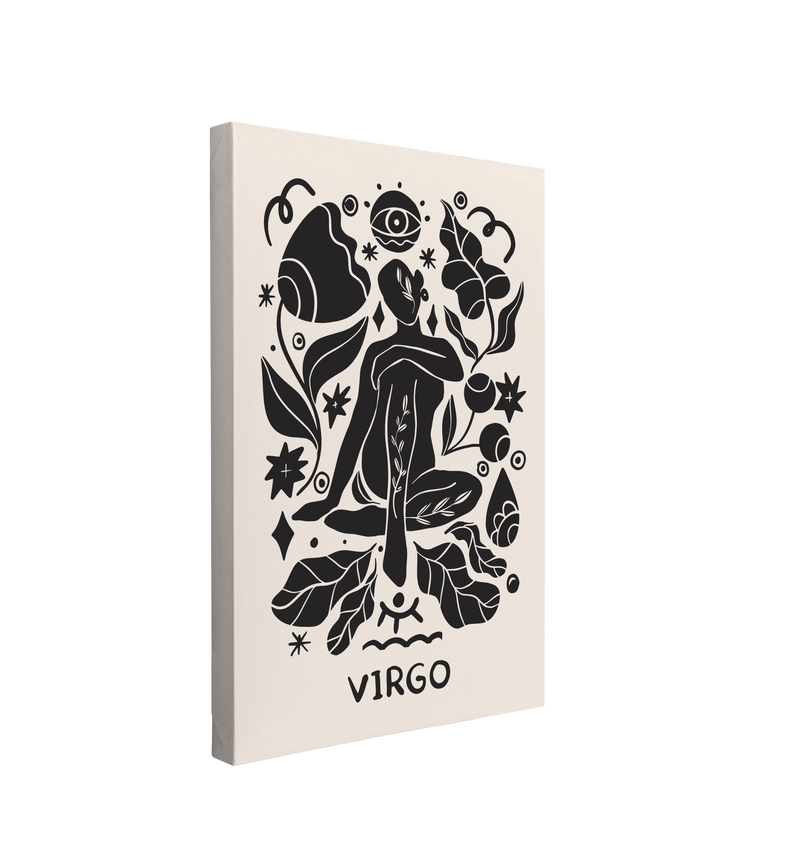 Virgo Scandinavian Zodiac - Canvas Print Wall Art Décor Whelhung