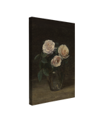 Still Life with Rose (1877) by Henri Fantin-Latour - Vintage Dark Academia Floral Farmhouse Whelhung