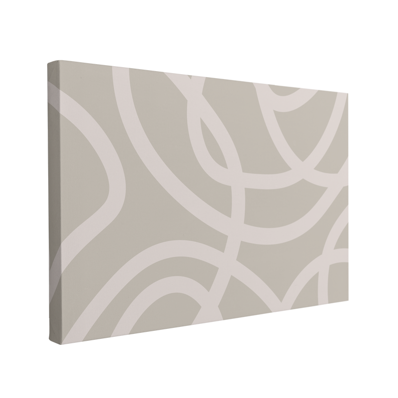 Soft Abstract Neutral Line Art - Canvas Print Wall Art Décor Whelhung