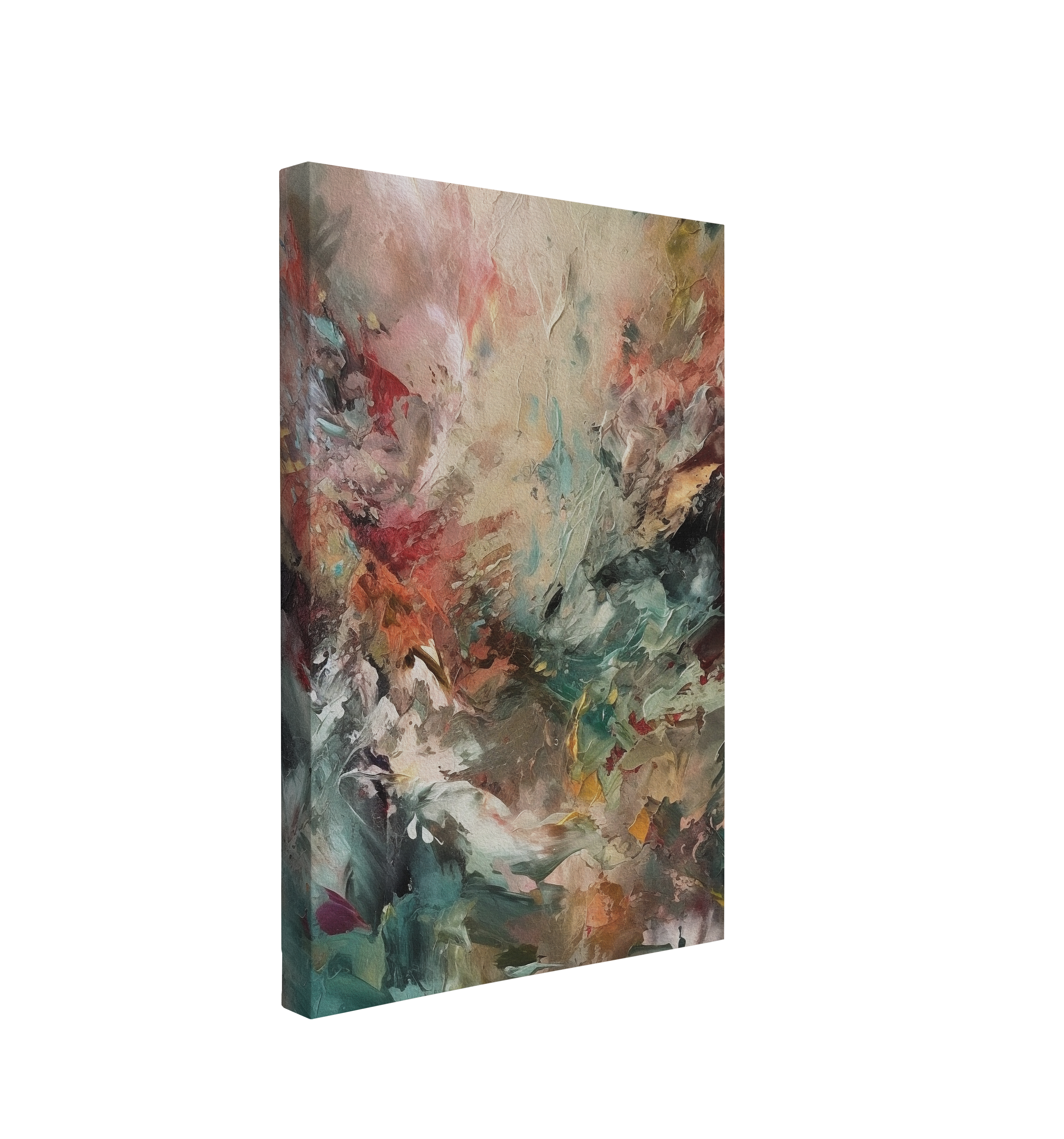 Abstract Renaissance Inspired Oil Painting - Canvas Print Wall Art Décor Whelhung