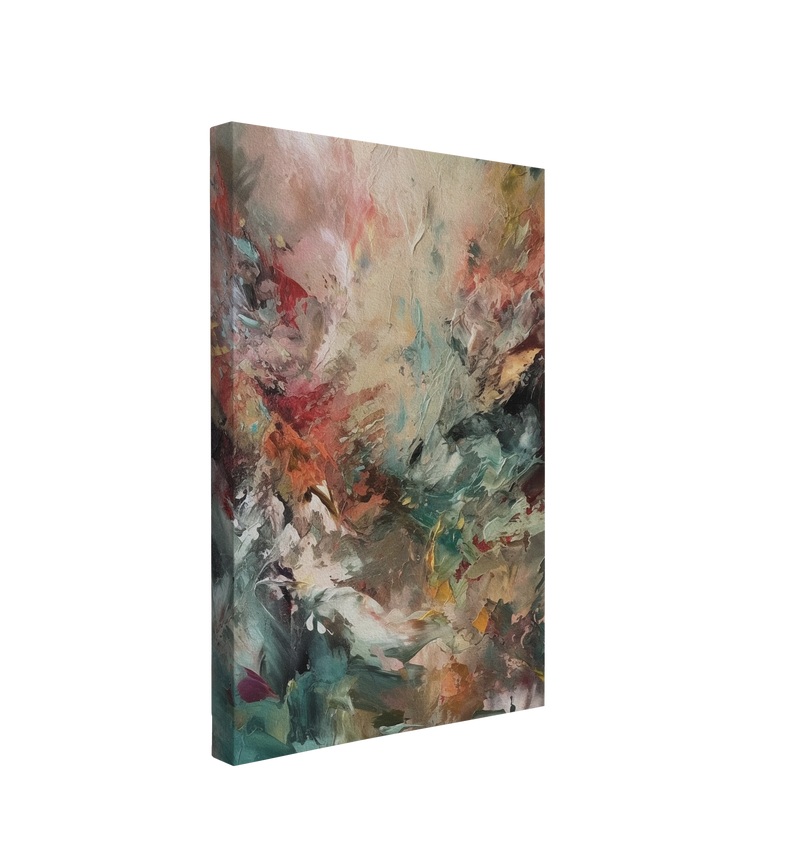 Abstract Renaissance Inspired Oil Painting - Canvas Print Wall Art Décor Whelhung