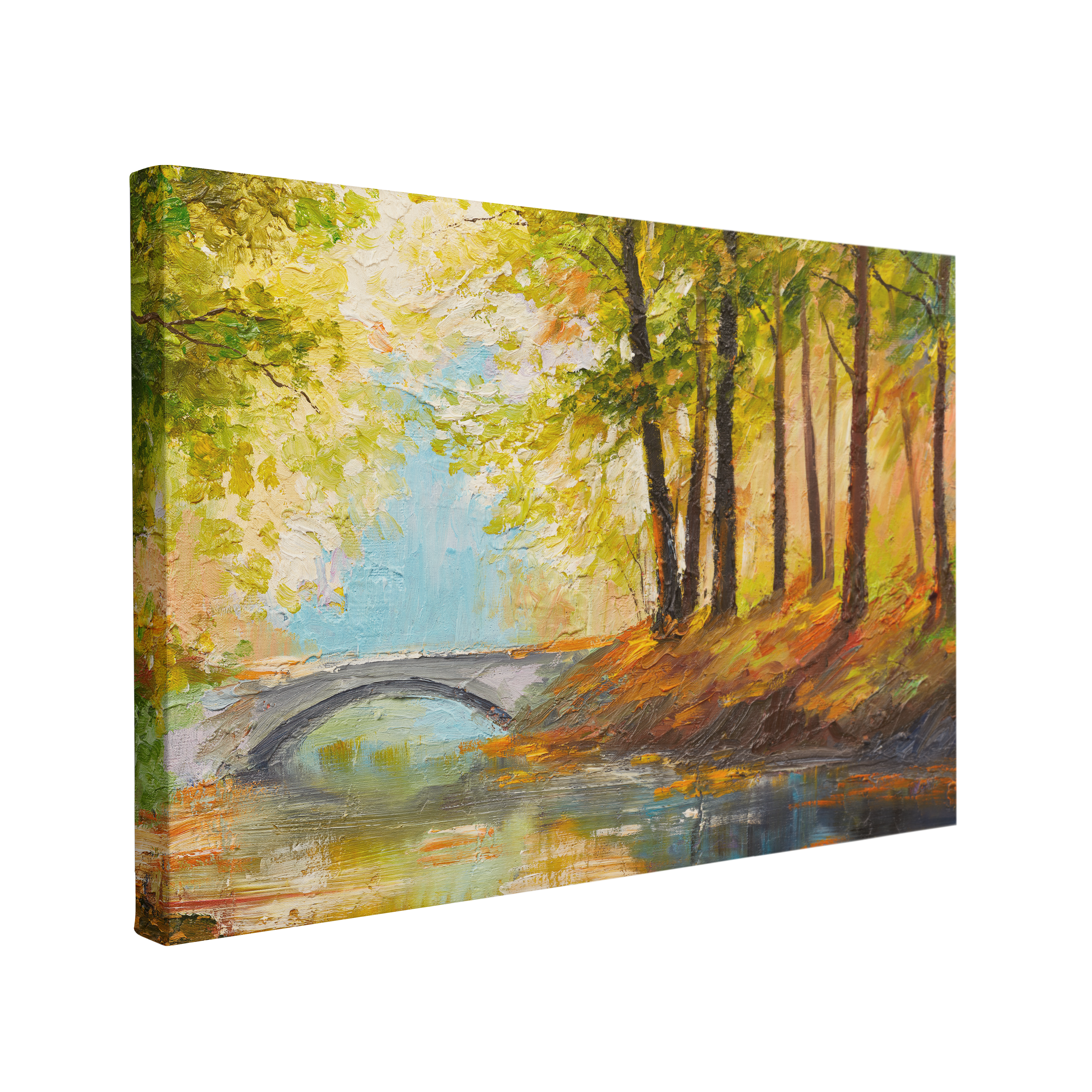 Autumn Forest Oil Painting - Canvas Print Wall Art Décor Whelhung