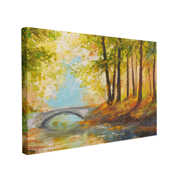 Autumn Forest Oil Painting - Canvas Print Wall Art Décor Whelhung