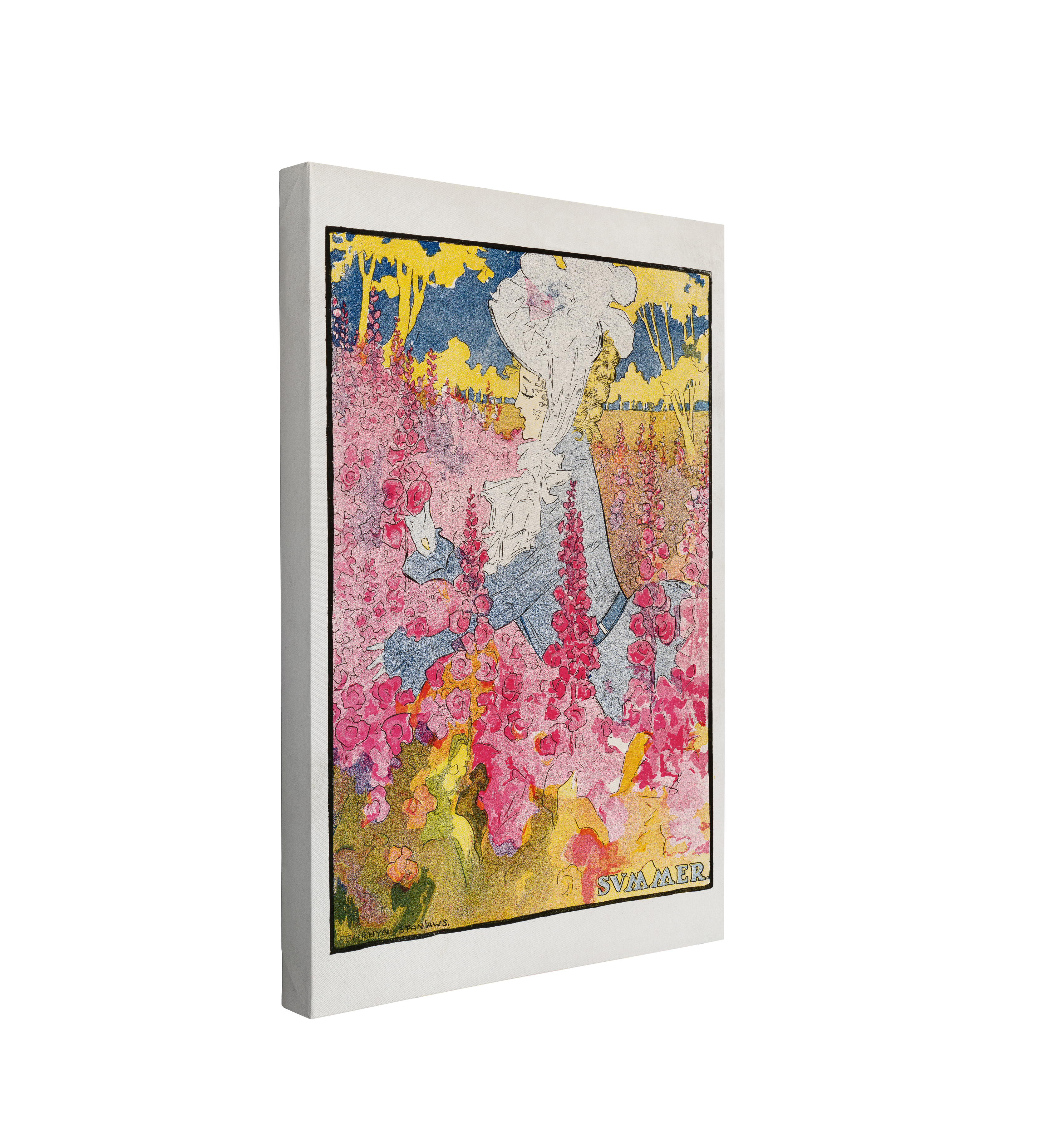 Summer (1907) by Penryn Stanlaws - Canvas Print Wall Art Décor Whelhung