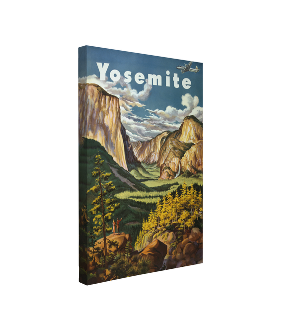 Yosemite - United Air Lines (1945) - Canvas Print Wall Art Décor Whelhung