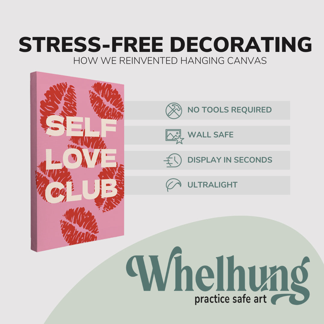 Self Love Club - Easy to Hang Canvas Print Wall Art Décor