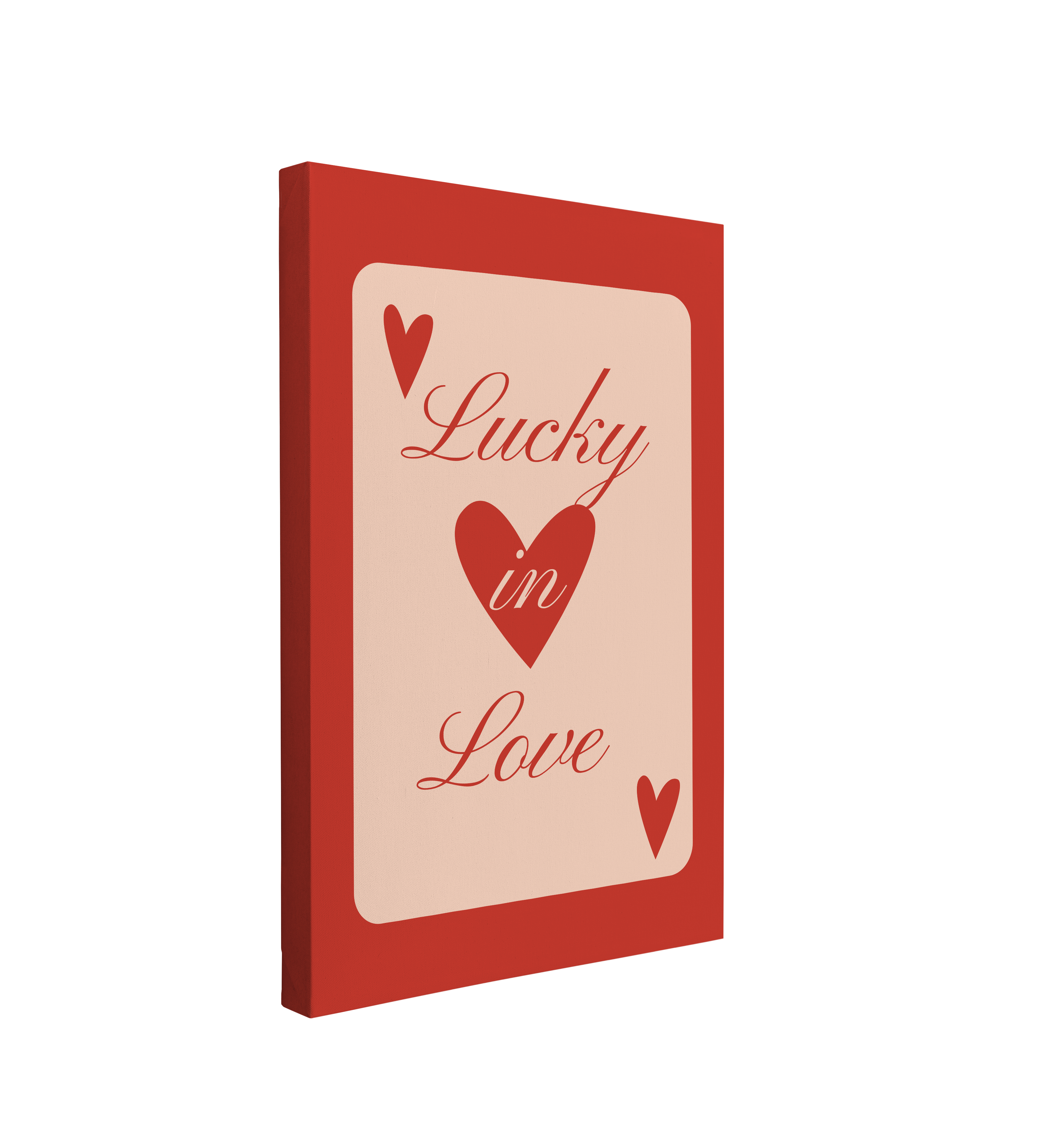 Lucky in Love - Easy to Hang Canvas Print Wall Art Décor