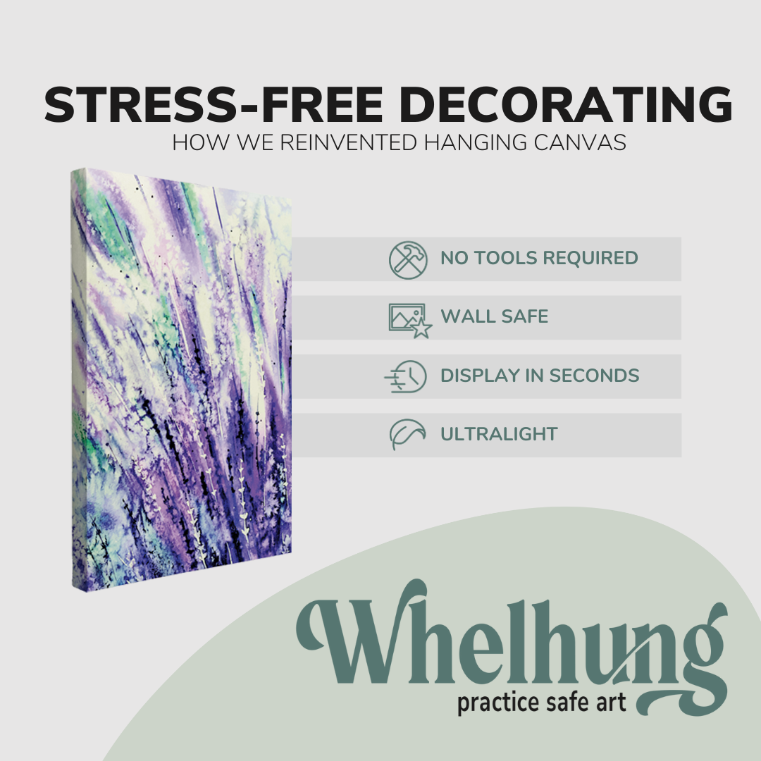 Lavender Watercolor - Canvas Print Wall Art Décor Whelhung