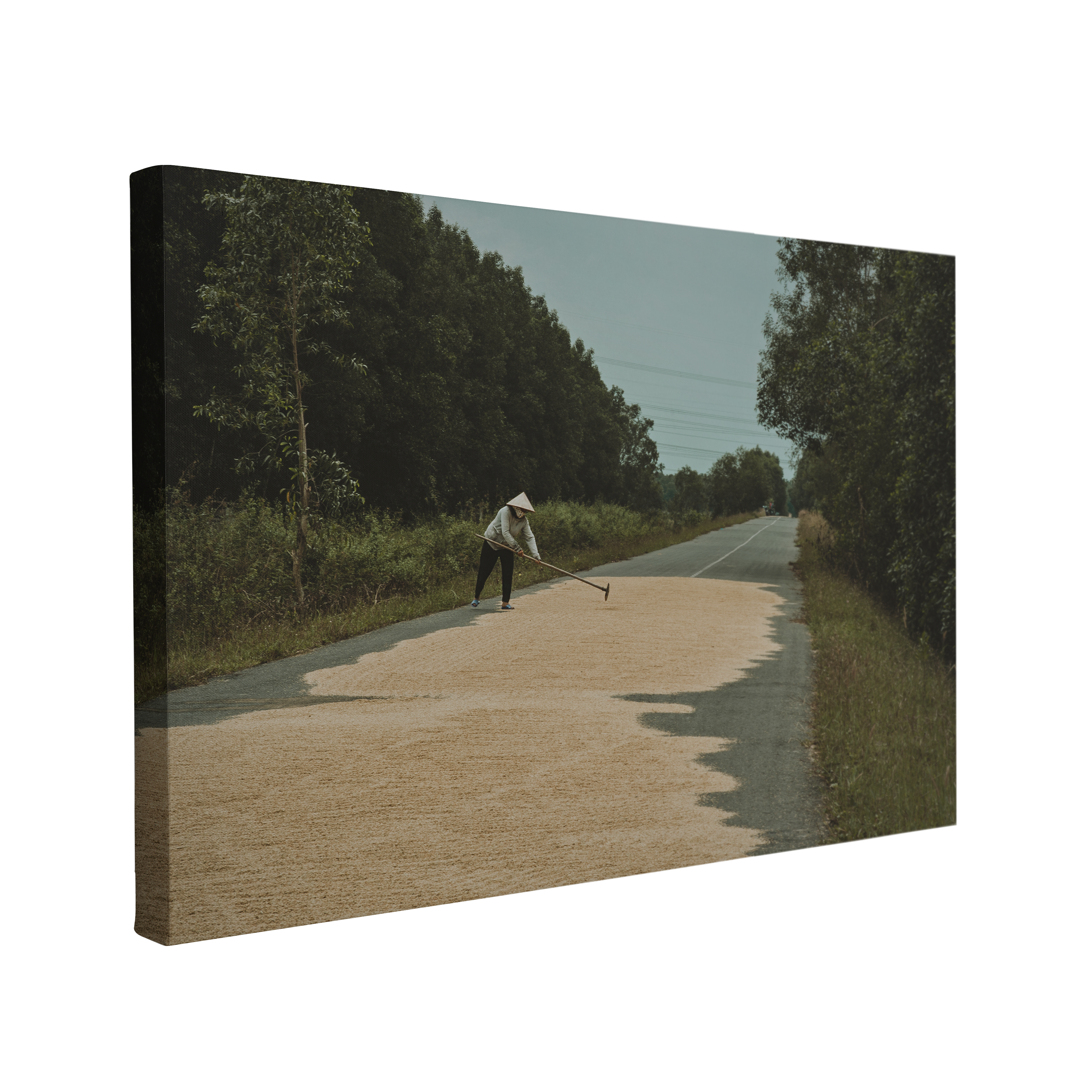 Asian Gravel Road Photography - Canvas Print Wall Art Décor Whelhung