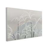 Moon and Grasses by Unsodo Winter Woodblock Print - Canvas Print Wall Art Décor Whelhung
