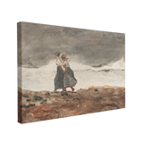 Danger by Winslow Homer Watercolor and Gouache over Graphite Painting - Coastal - Canvas Print Wall Art Décor Whelhung